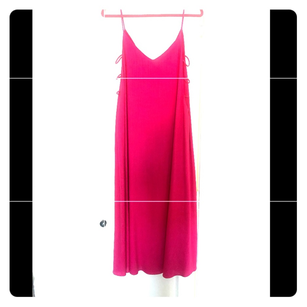 Bright Pink cut out Maxi dress